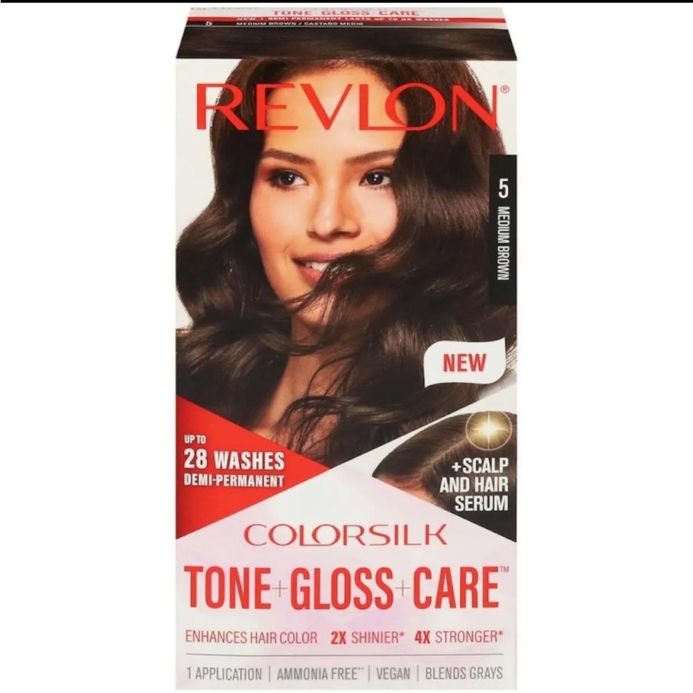 Revlon Colorsilk Tone + Gloss + Care - Rich Brown